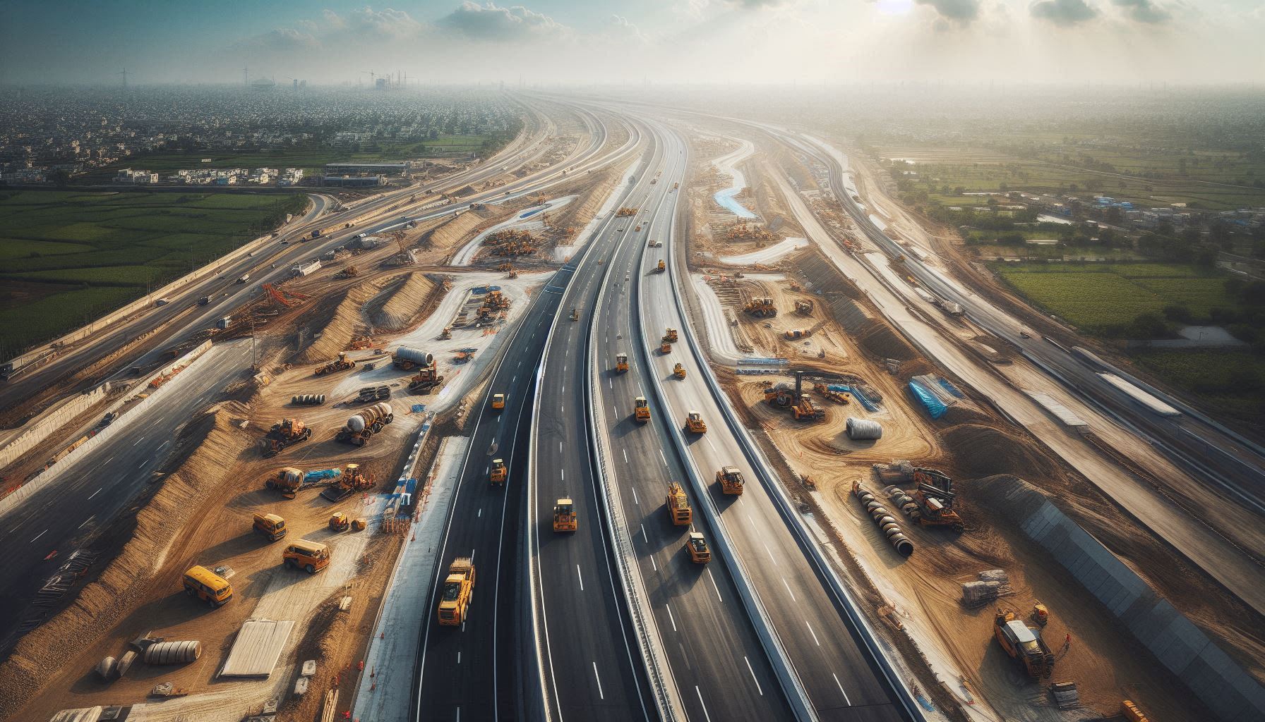 Infrastructure road construction