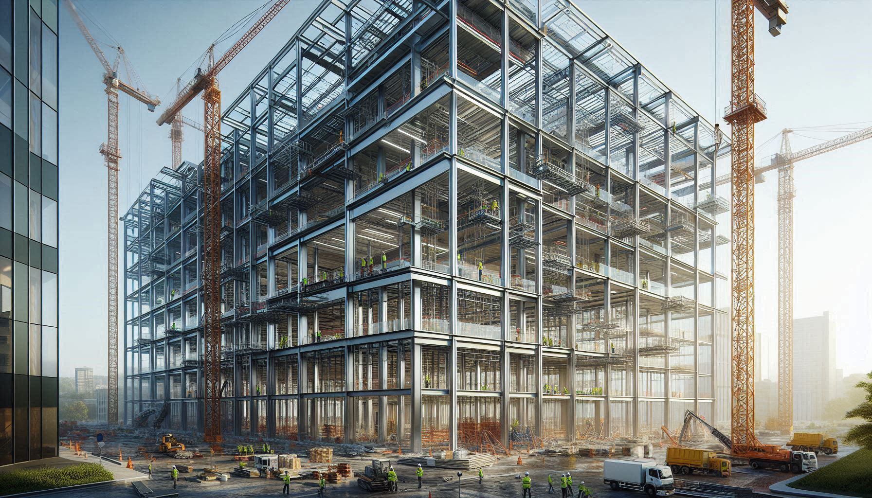 High-rise building under construction