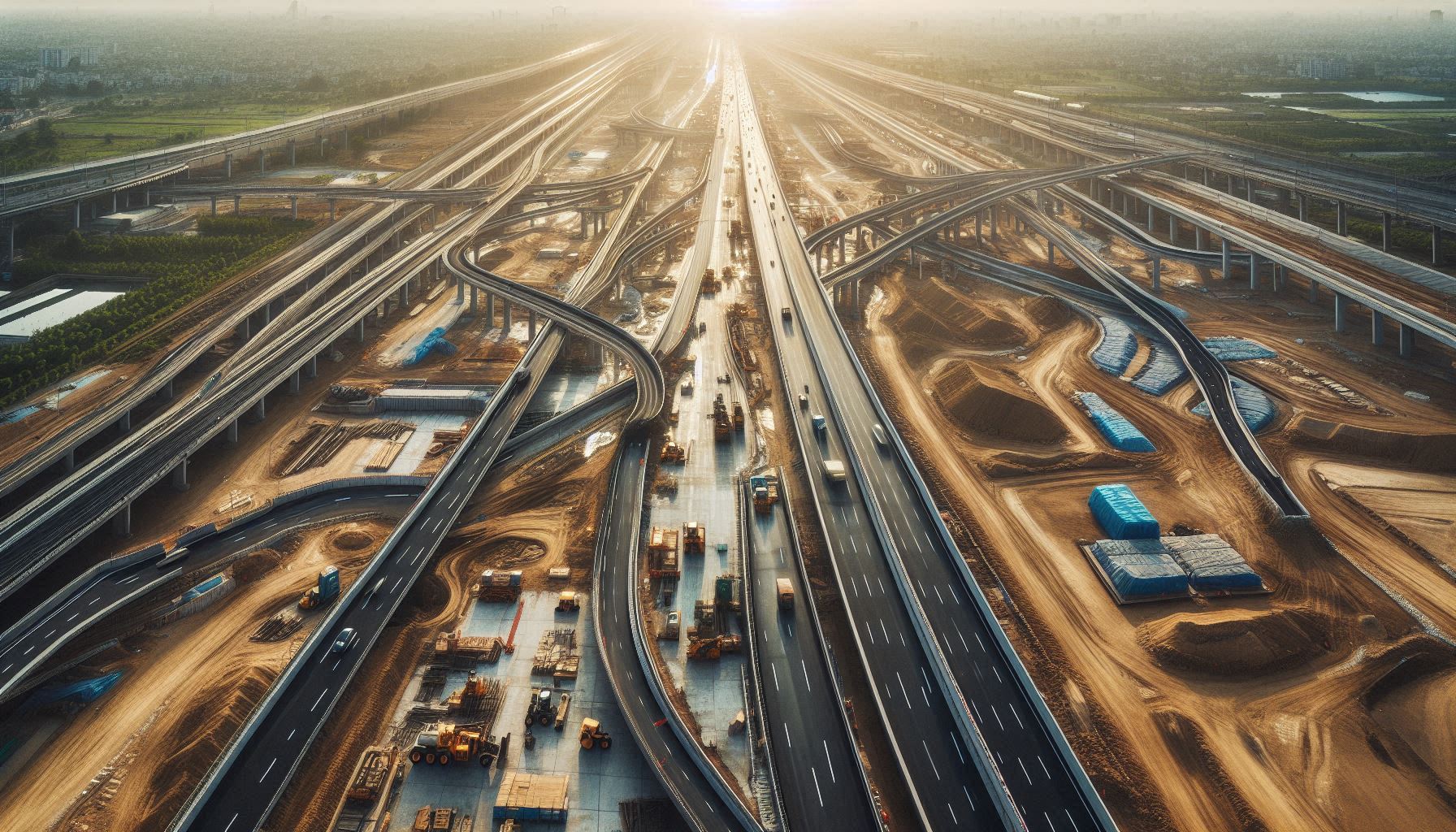 Infrastructure road construction